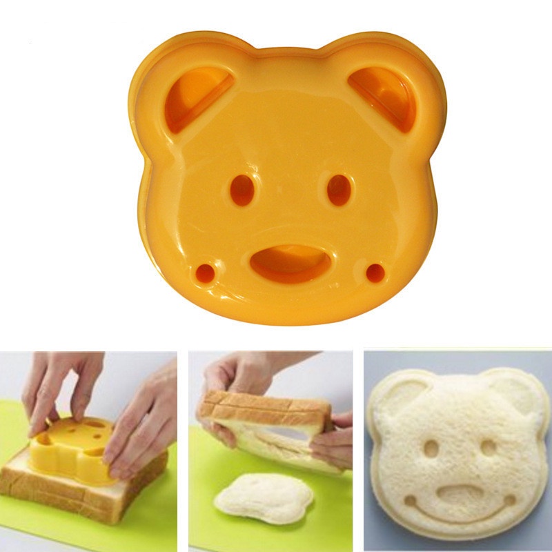 Khuôn Cắt Bánh Mì Sandwich Hình Gấu Teddy Dễ Thương