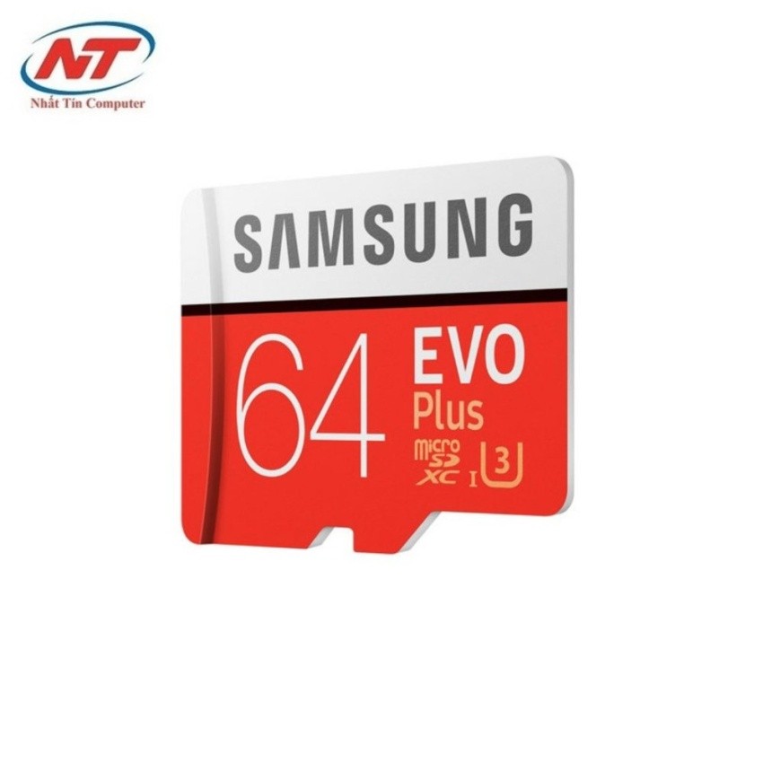 Thẻ nhớ MicroSDXC Samsung Evo Plus 64GB U1 A1 130MB/s 20MB/s - Kèm Adapter (Trắng)