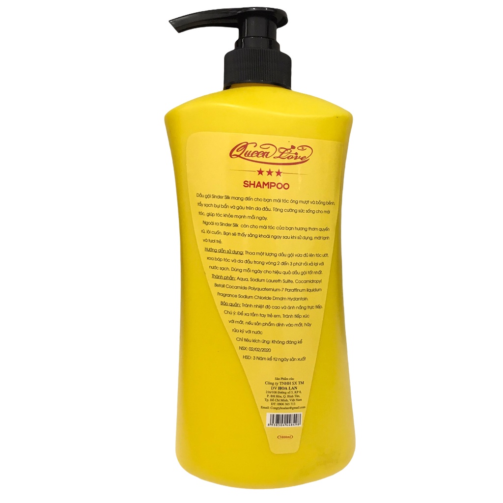 [MẪU MỚI] Dầu gội bồ kết Queen Love giúp tóc suông mượt óng ả chai 1000ml, dầu xả thảo dược sạch gàu- tongkhohuyhoang168