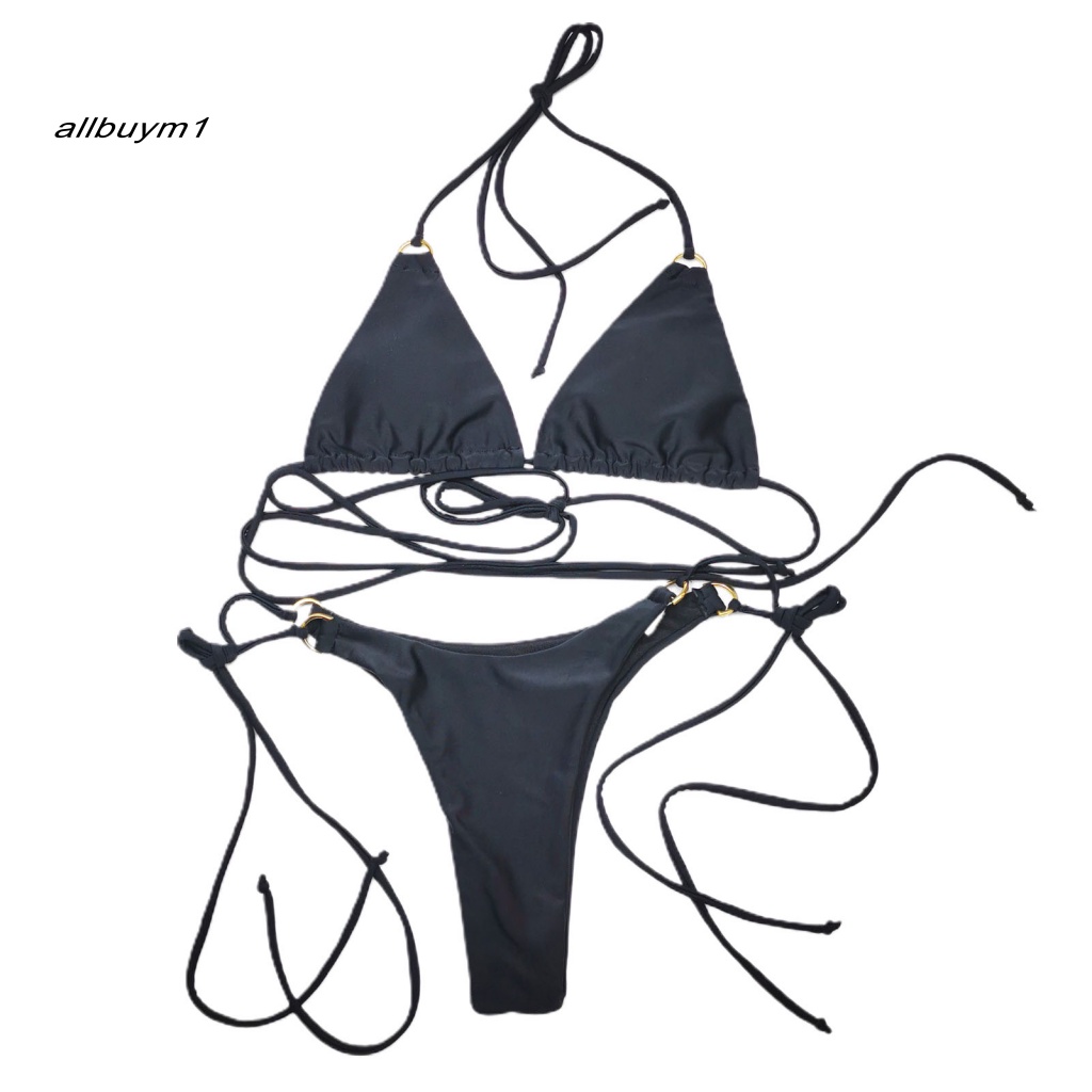 Bộ Đồ Bơi Bikini Hở Lưng Lưng Cao Phong Cách Gợi Cảm Cho Nữ