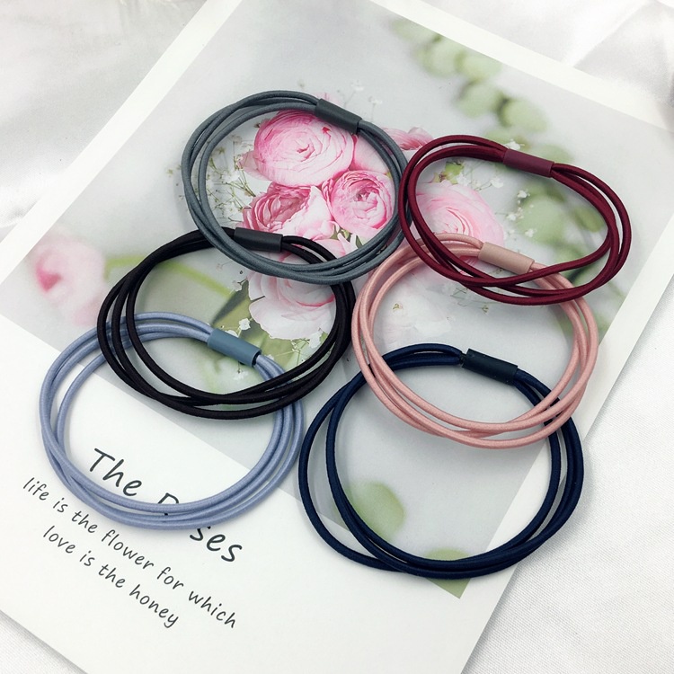 1 Dây Cột Tóc Co Giãn Bền Bỉ Phong Cách Hàn Quốc