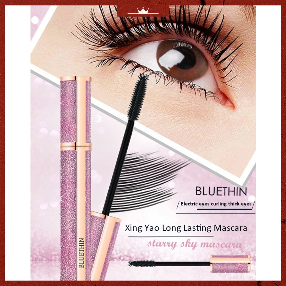 Mascara BLUETHIN chuốt mi cong dày tự nhiên không dễ phai màu thiết kế vỏ lấp lánh | BigBuy360 - bigbuy360.vn