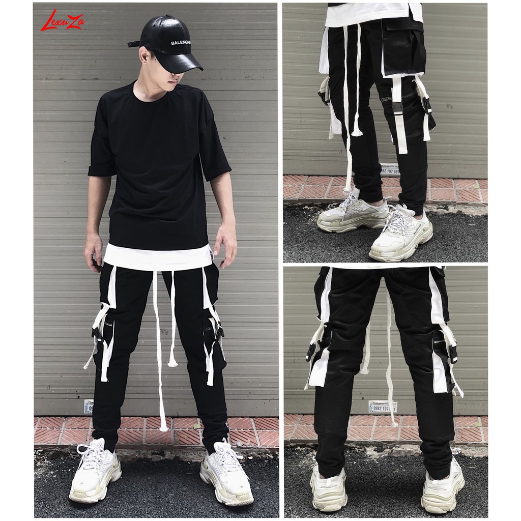 Quần Jogger túi hộp Lexuza 050
