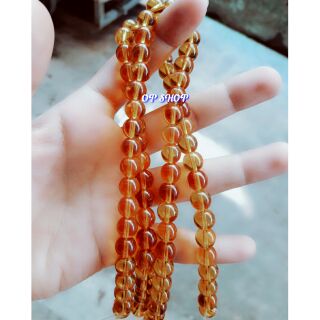 Hạt đá vàng 8mm