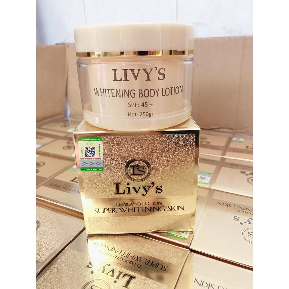 Kem dưỡng trắng body Livy’s Thái Lan 250gr