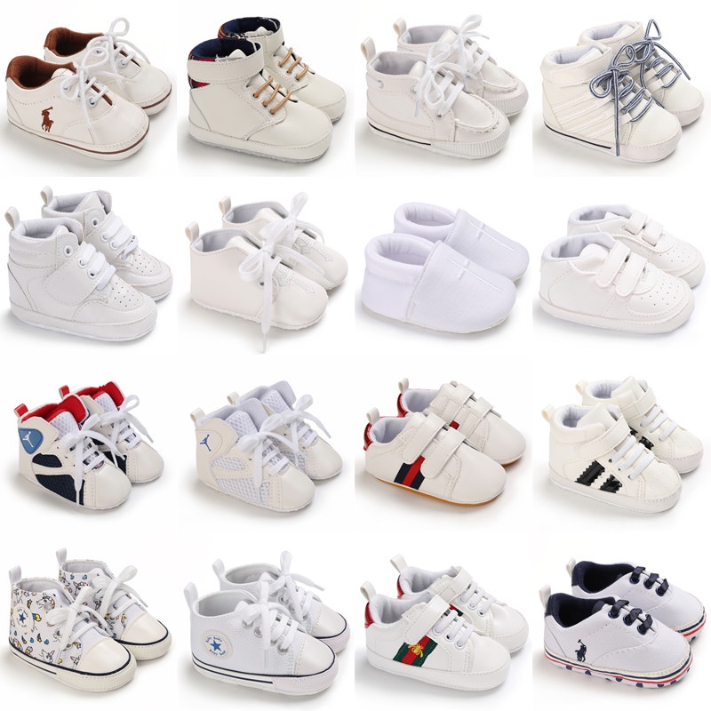 Giày Thể Thao Trắng Đế Mềm Cho Bé walkers