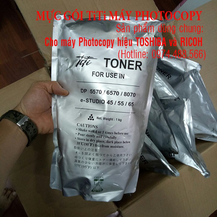 Mực túi Photocopy TiTi 1Kg