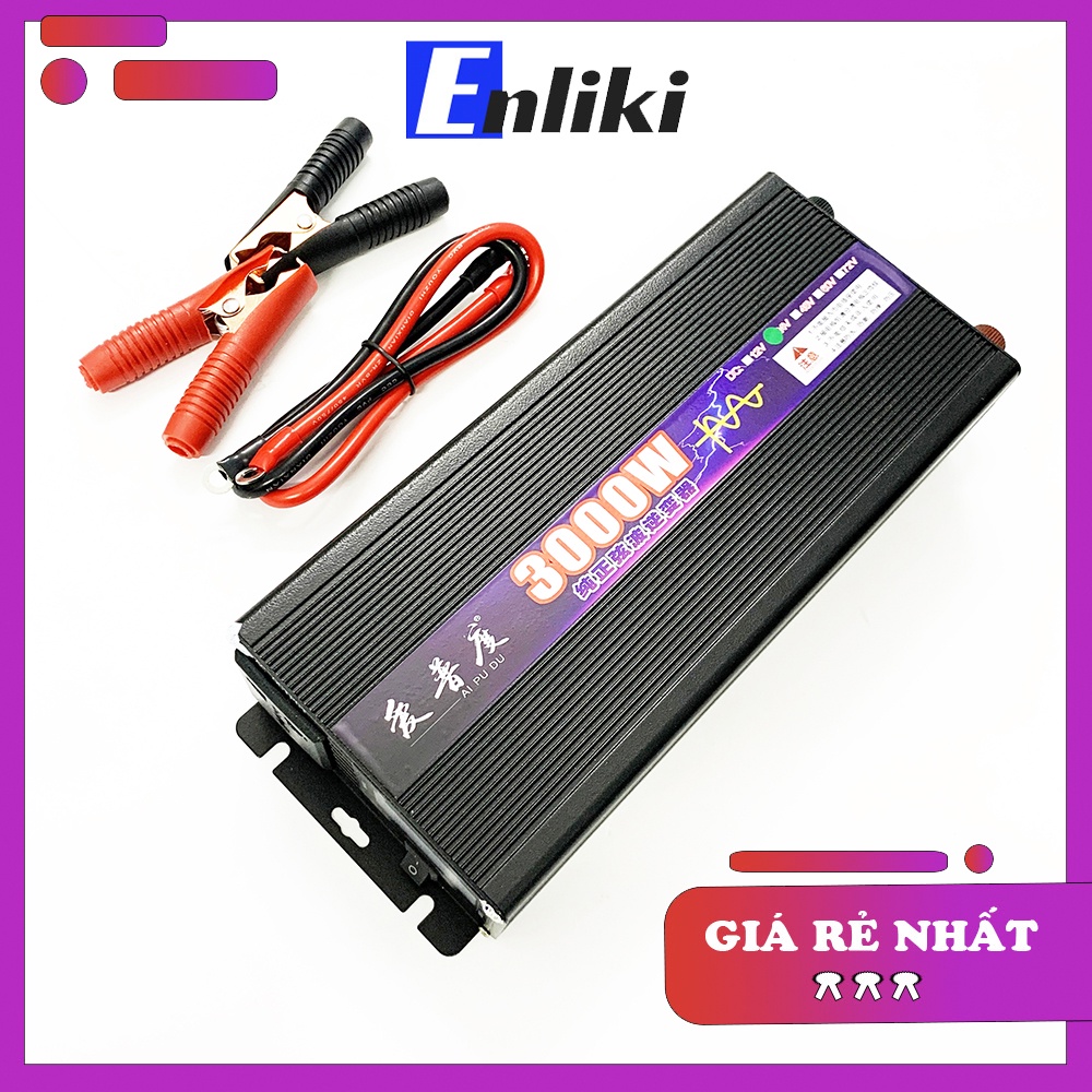 Bộ Kích Điện Inverter 24V Lên 220VAC 3000W Sin Chuẩn