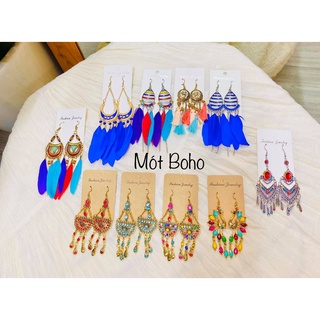 Bông tai Boho sặc sỡ