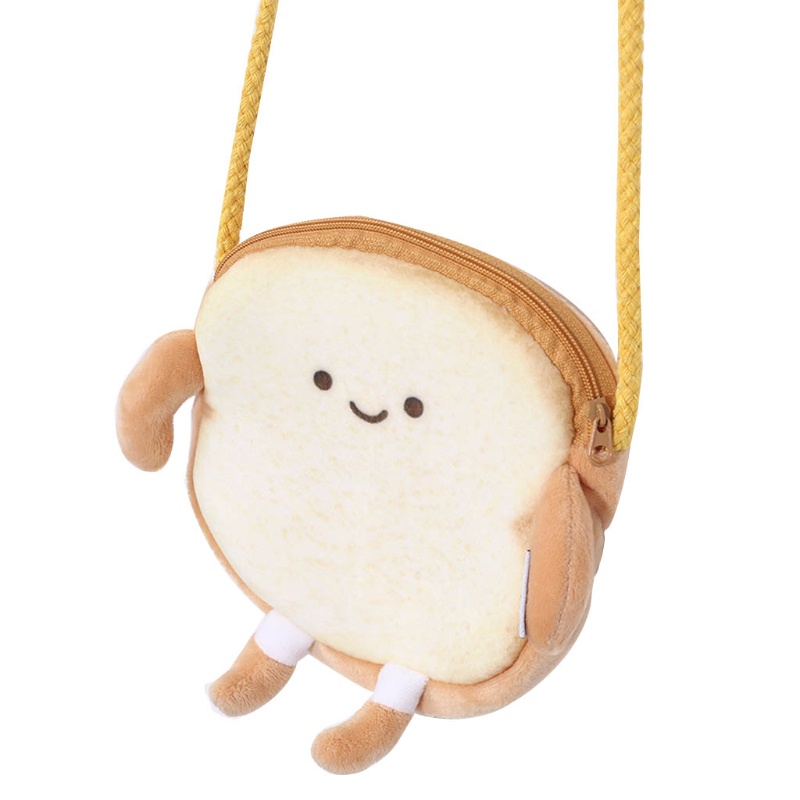 Túi Đeo Chéo Lông Nhung Mềm Hình Bánh Mì Thời Trang Cho Nữ