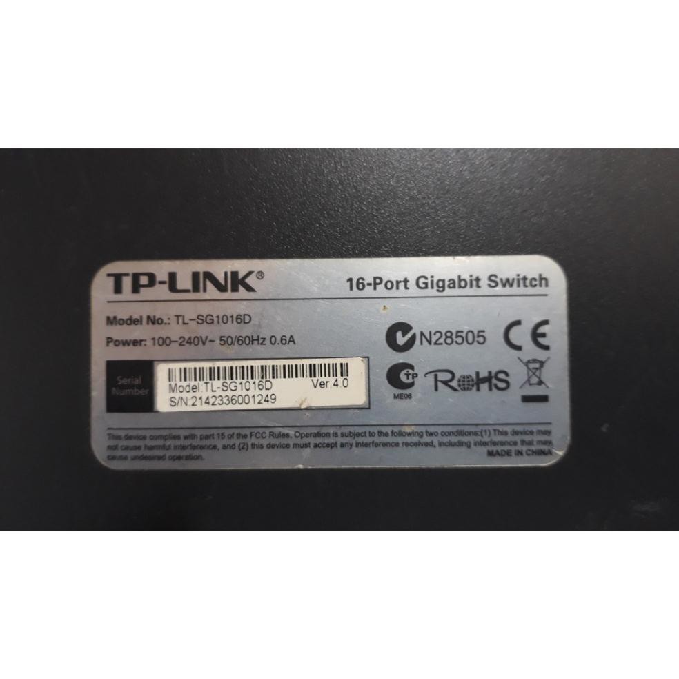 Bộ Chia Tín Hiệu Mạng 16 Cổng Gigabit Chính Hãng TP-Link TL-SG1016D - Switch TP-Link 16 Cổng Gigabit