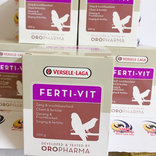 Fertivit hỗ trợ tăng cồ cho chim vẹt hũ nhỏ 20gr