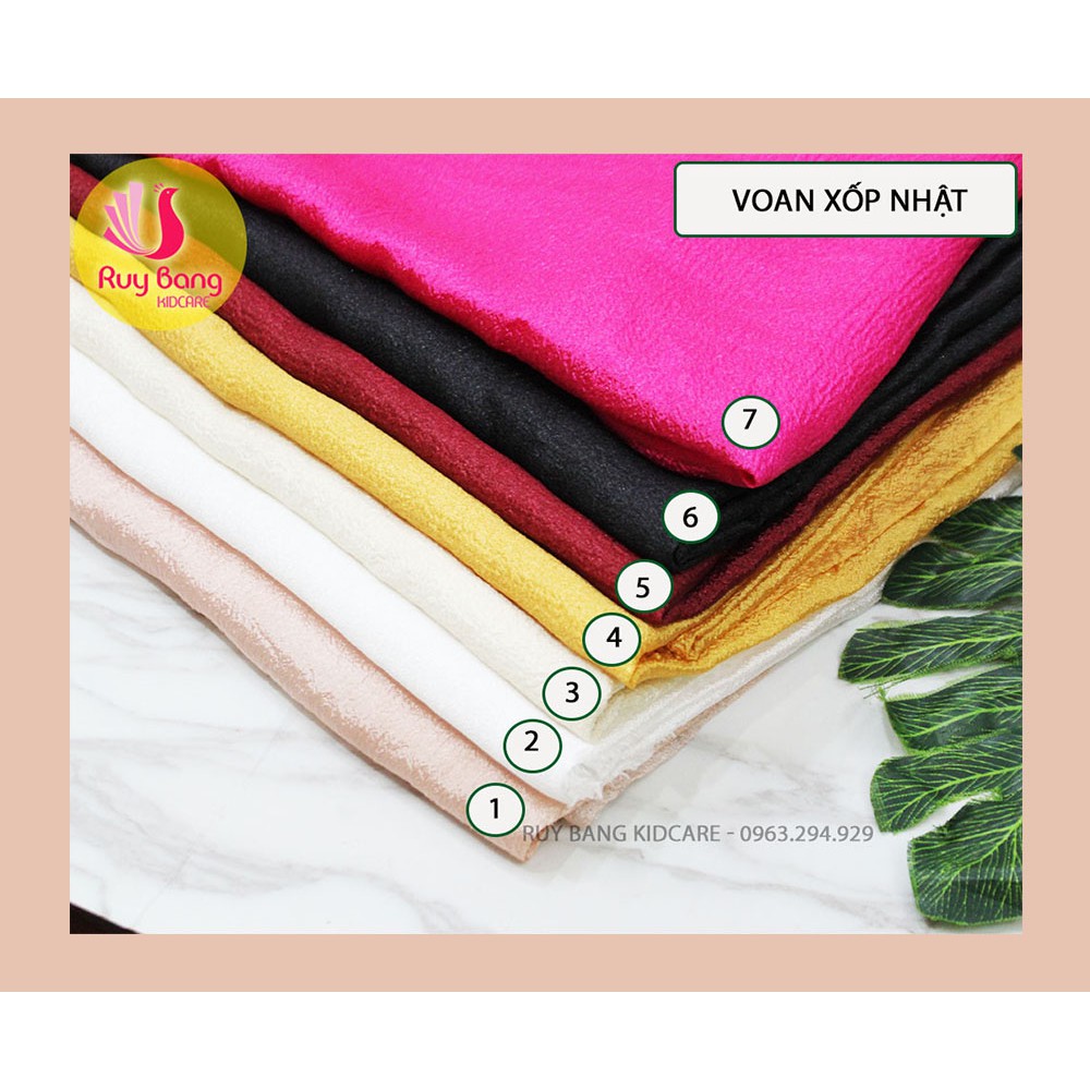 [Mã SKAMLTSM9 giảm 10% đơn 99K] Vải voan làm hoa handmade, hoa cài áo - Vải xốp nhật