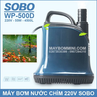 Máy Bơm Chìm 220V Sobo WP-500D 55W Fish tank submersible pump