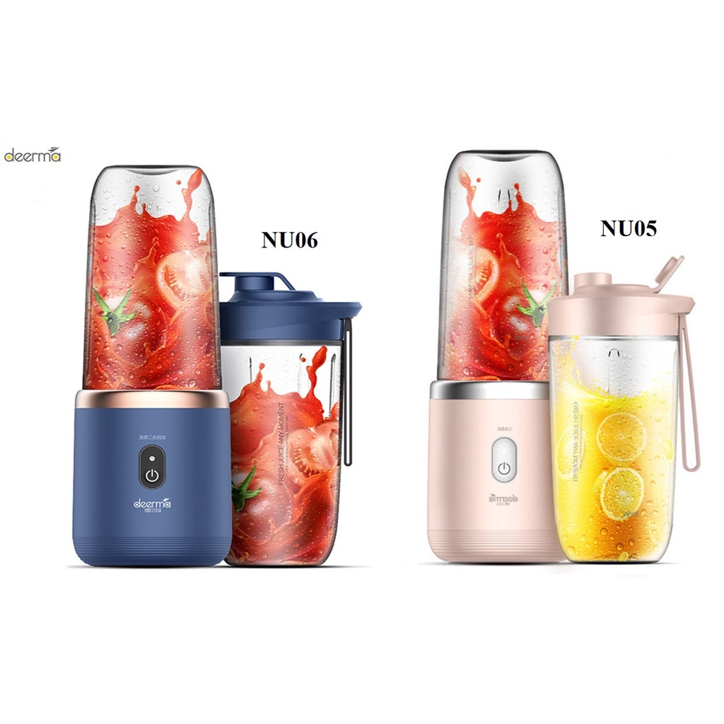 Máy Xay Sinh Tố cầm tay Deerma Mini Juice Blender Tiện Dụng thông minh, DEM-NU05 NU06 - Chính hãng