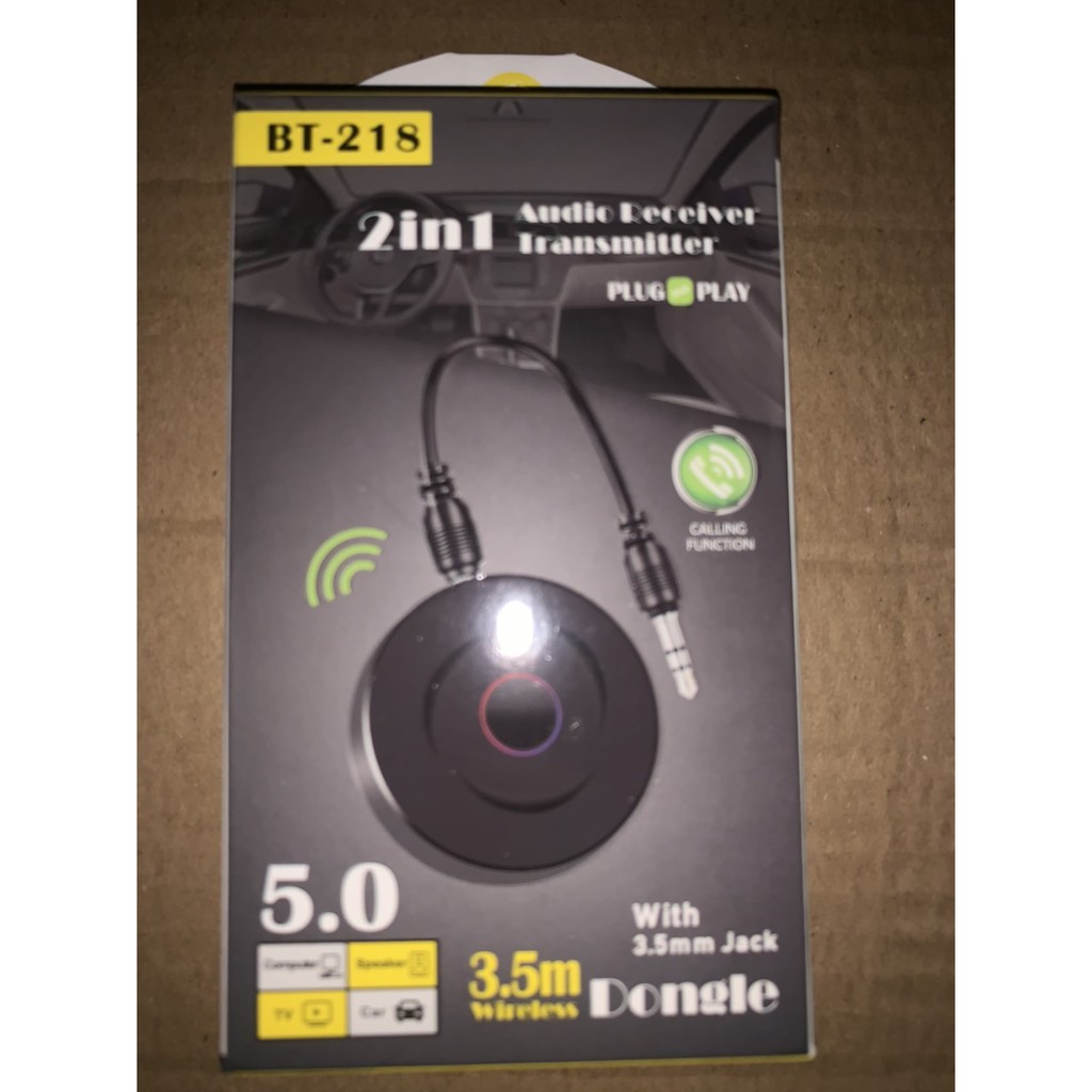 Usb thu phát Bluetooth 5.0  BT 218, Thiết bị chuyền tai nghe thường thành tai nghe Bluetooth BT 218,pin sạc