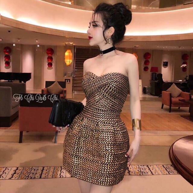 Đầm băng quấn xoè nhũ