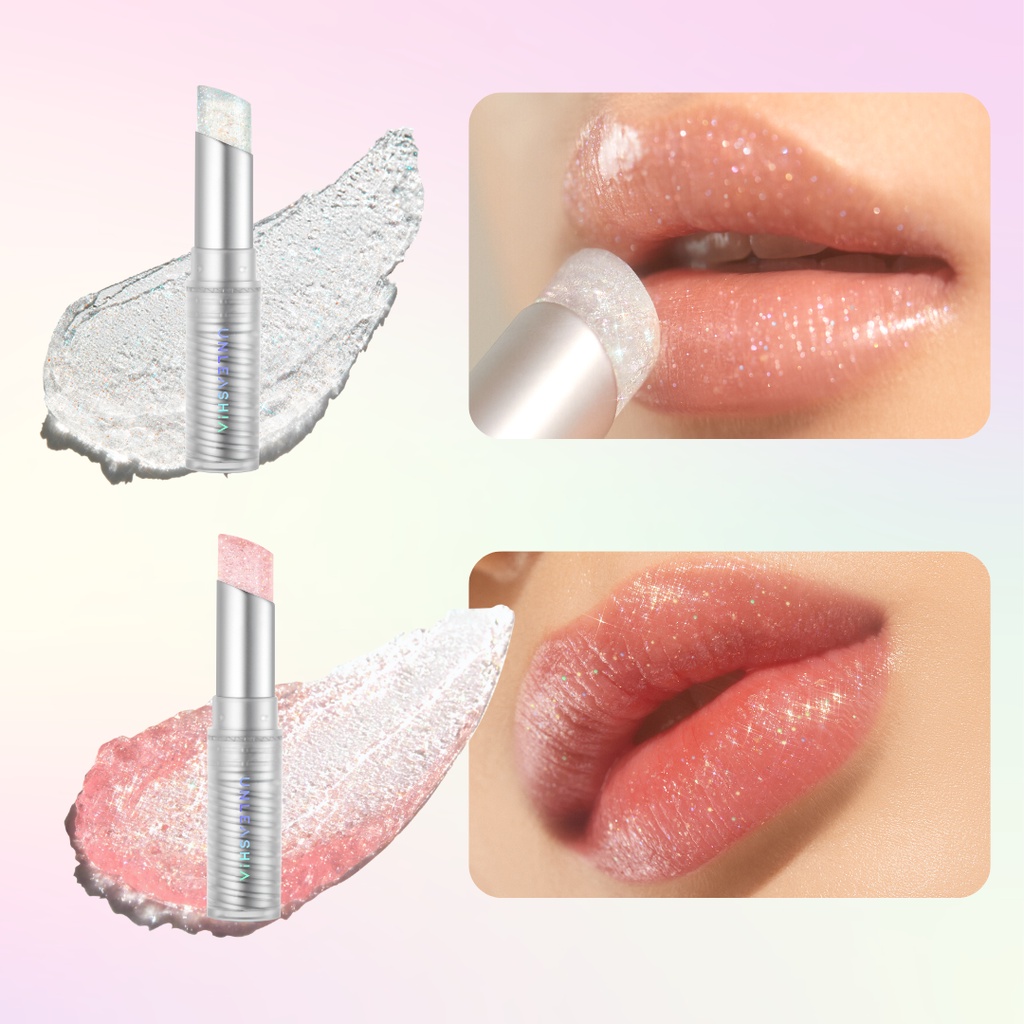 Son dưỡng môi UNLEASHIA Glittery Wave Lip Balm thạch kim tuyến lấp lánh 4.5g