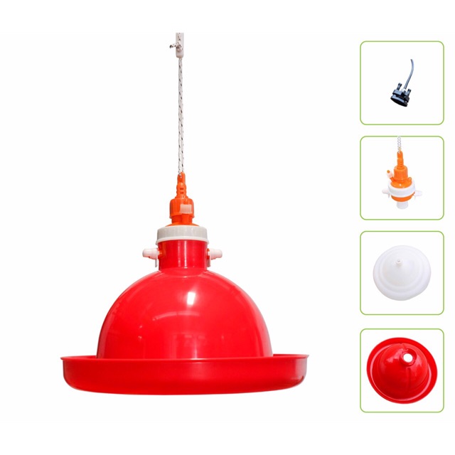 Bình uống tự động treo loại Thấp/Trung/Cao sử dụng cho Gà/Vịt/ngan/ngỗng/chym