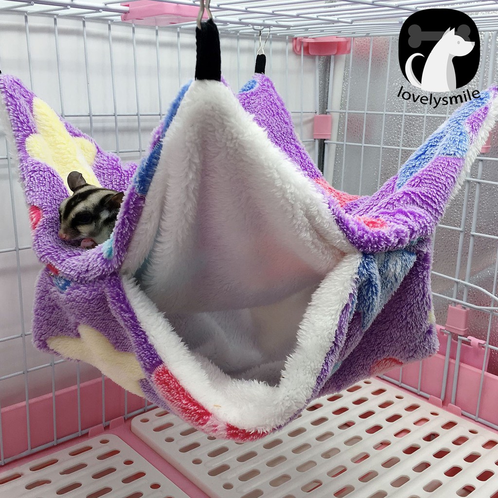 Võng lửng 2 tầng treo cho thú cưng sóc bay/hamster