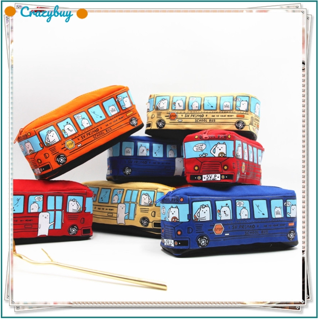 Túi đựng bút hình xe bus dễ thương tiện dụng