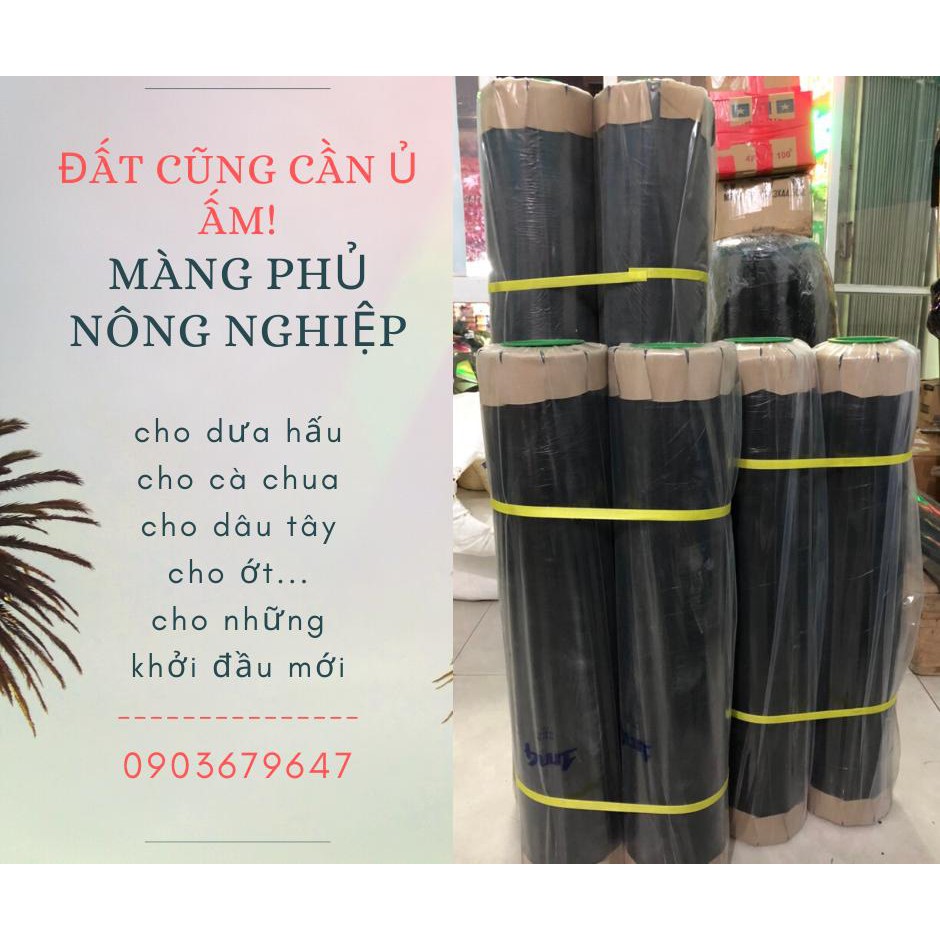 Màng phủ nông nghiệp - màng phủ luống 2 mặt Bạc/Đen