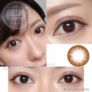 Circle brown lens nâu tự nhiên sáng