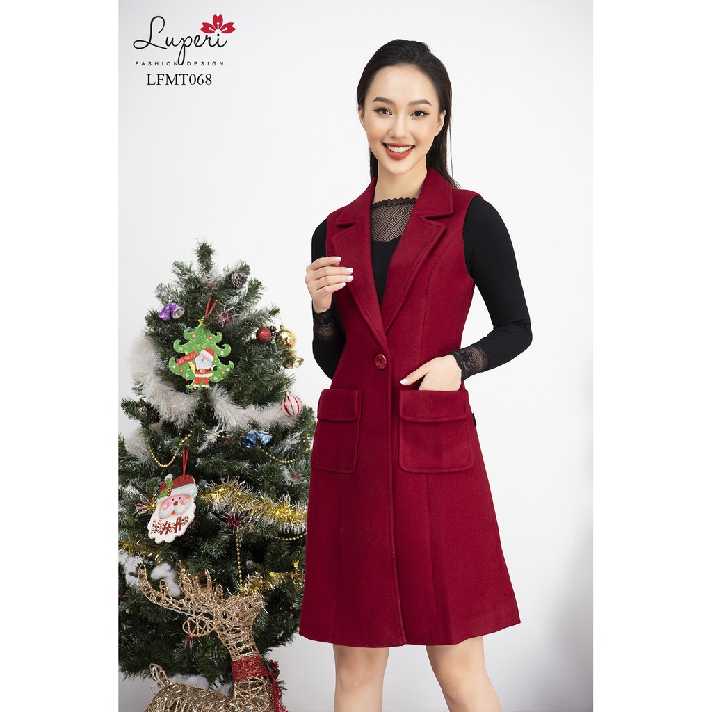 Áo Khoác Măng Tô Dáng Dài Sát Nách Túi Hộp LUPERI LFMT068 | BigBuy360 - bigbuy360.vn