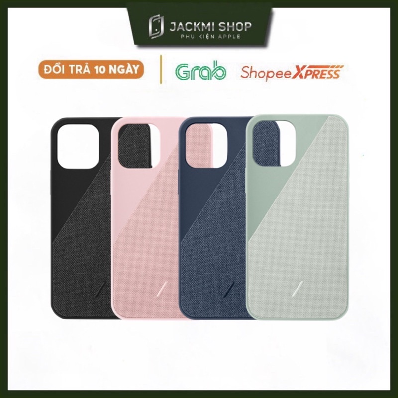 Ốp lưng Native Union Clic Canvas cho điện thoại ip 12 12 pro 12 pro max