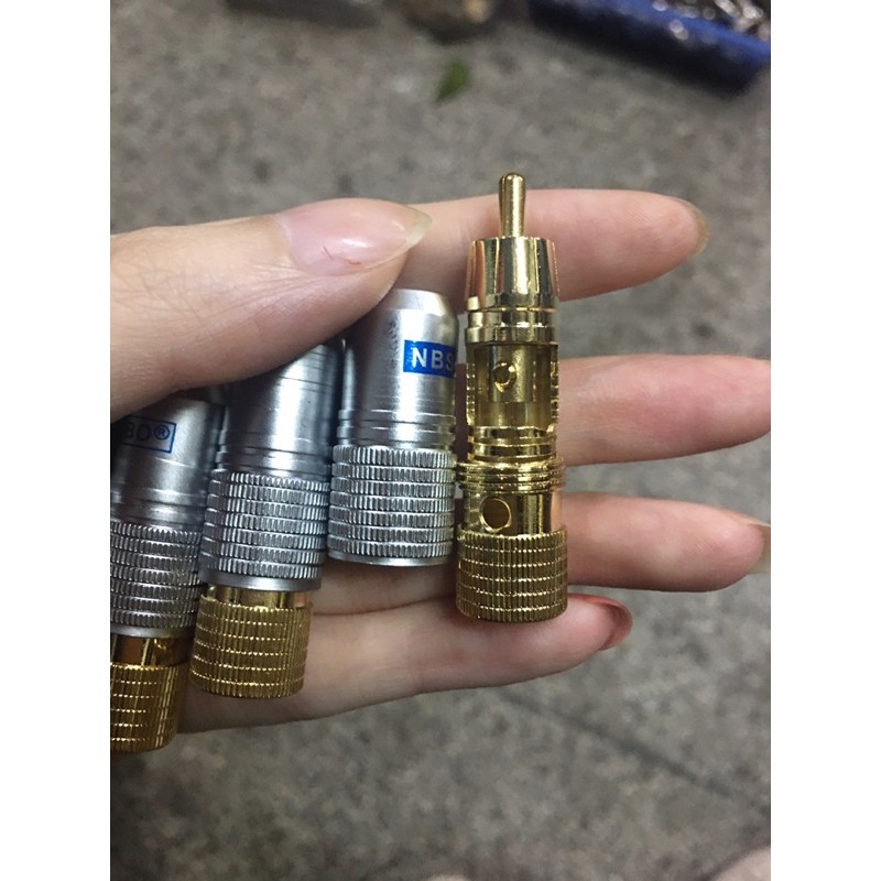 Đầu Jack AV RCA NBS BO mạ vàng cao cấp