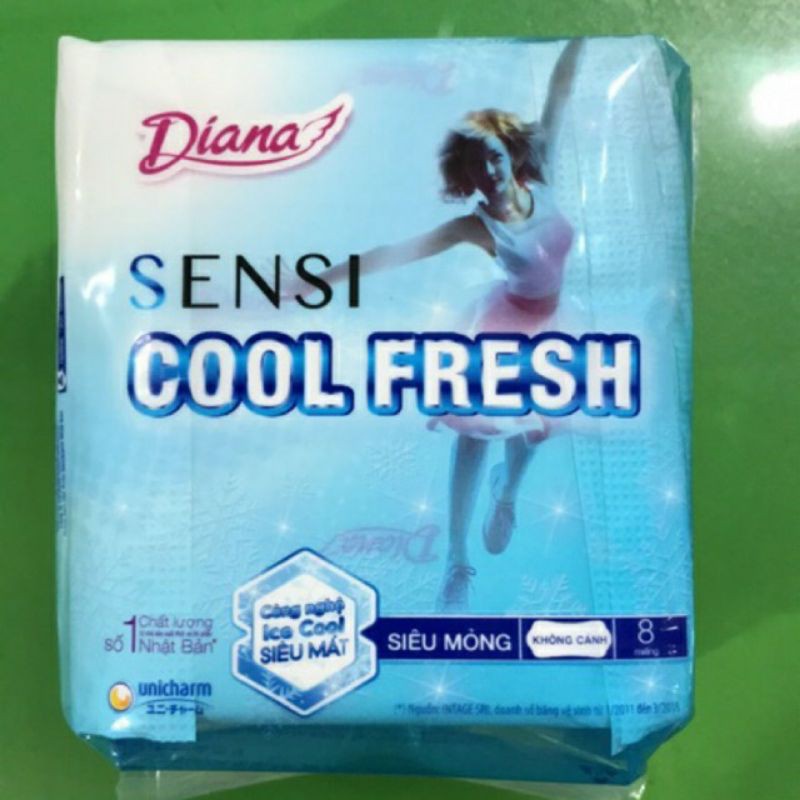 băng vê sinh diana sensi cool fresh không cánh gói 8 miếng