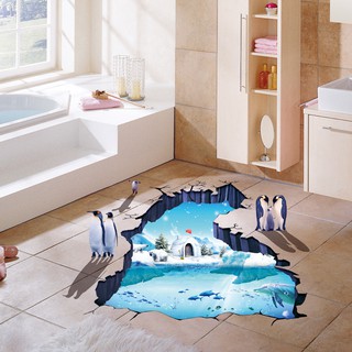 Decal chim cánh cụt 3D - DC186