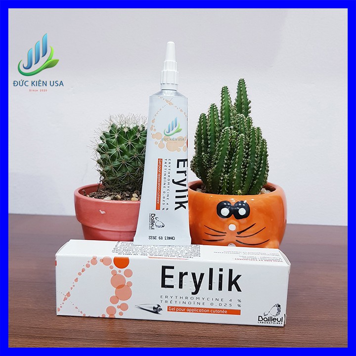 Kem bôi mụn , gel bôi ngừa mụn Erylik,mụn bọc, mụn mủ, trứng cả, mụn ẩn, ( Hàng Pháp )
