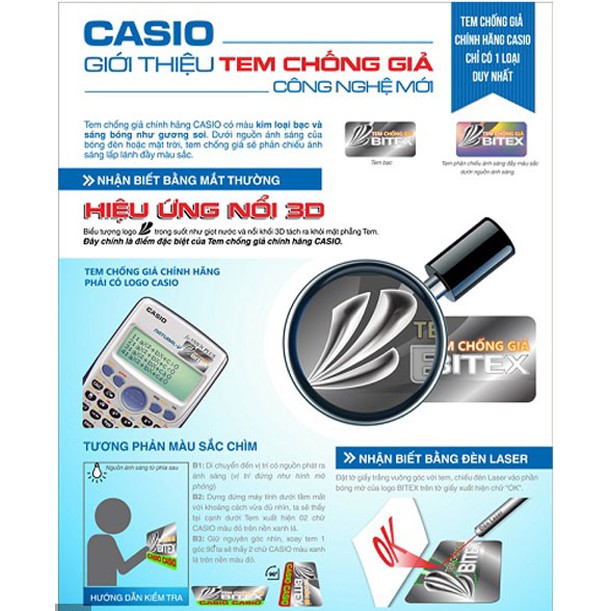 Máy tính Casio GX-120B - MÁY TÍNH CHÍNH HÃNG