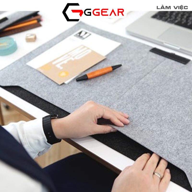 Tấm lót chuột bàn di chuột cỡ lớn GGear đa năng - Ngăn đựng tài liệu tiện dụng