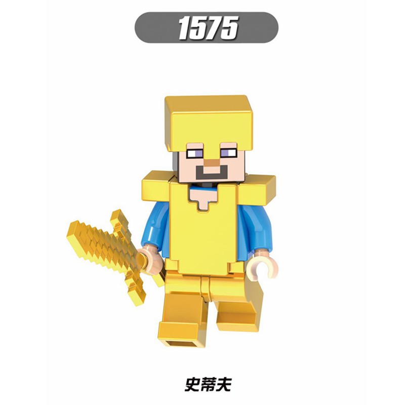 Mô Hình Lắp Ráp Lego Nhân Vật Trò Chơi Minecrafts Stven Zombie Iron Golem