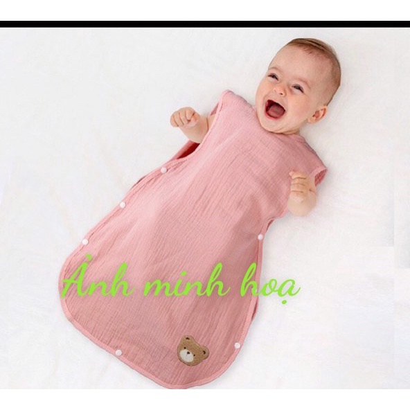 Áo choàng cho bé trai gái- choàng ngủ xô nhăn cho bé 2x Mart