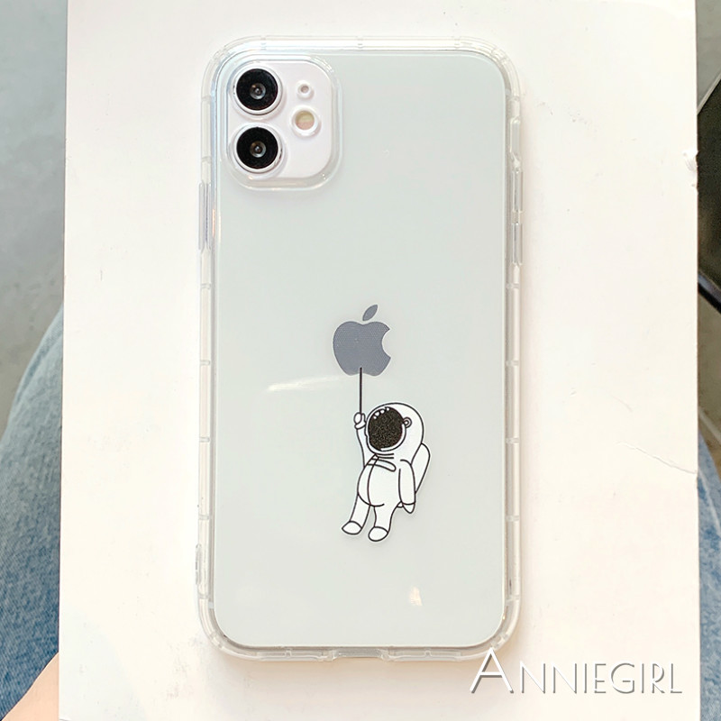 Ốp điện thoại TPU mềm họa tiết phi hành gia dễ thương cho IPhone 11 Pro Max XR Xs Max 8 7 Plus | BigBuy360 - bigbuy360.vn