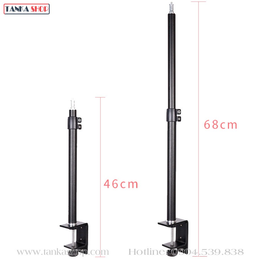 Chân đế webcam, điện thoại, máy ảnh kẹp bàn