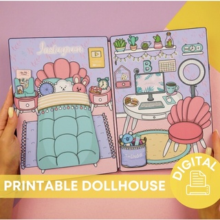 Ngôi nhà búp bê bằng giấy chủ đề Blogger House