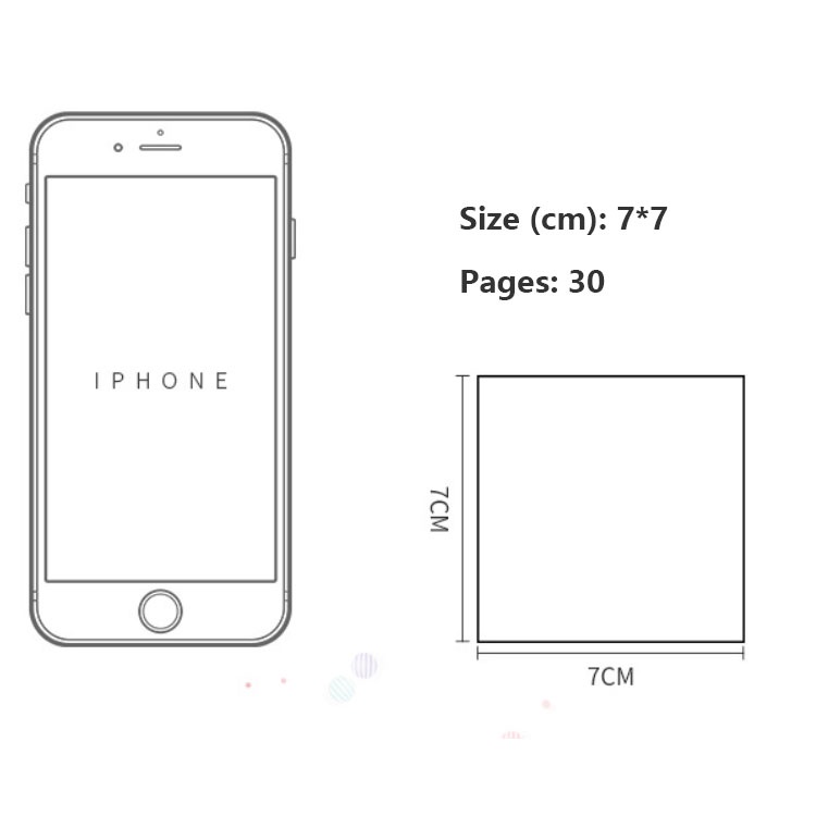 Set 30 Tờ Giấy Ghi Chú Tự Dính Hình Động Vật Dễ Thương