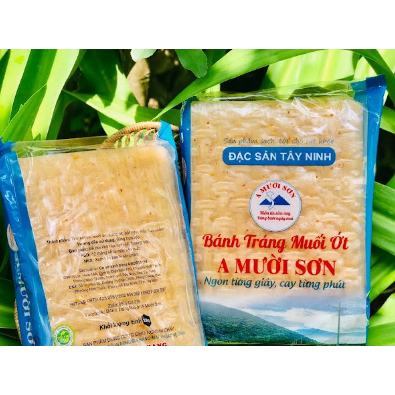 Bánh Tráng Muối Ớt A Mười Sơn 500gr