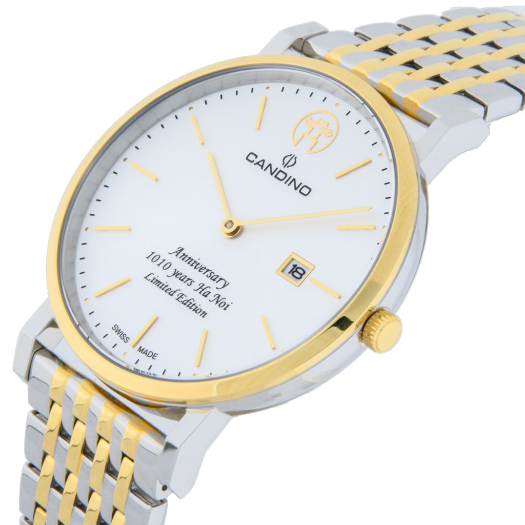 Đồng hồ Nam chính hãng Thụy Sĩ Candino 1010 Limited Edition C4732/1L, phiên bản giới hạn 1010 chiếc, kính Sapphire