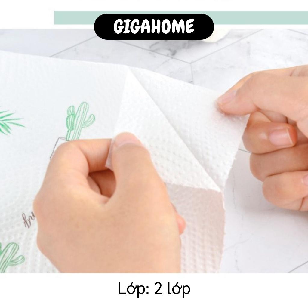 Khăn giấy lau nhà bếp  GIÁ VỐN Cuộn khăn giấy thấm dầu ăn, lau tay hình củ quả đa năng 8672