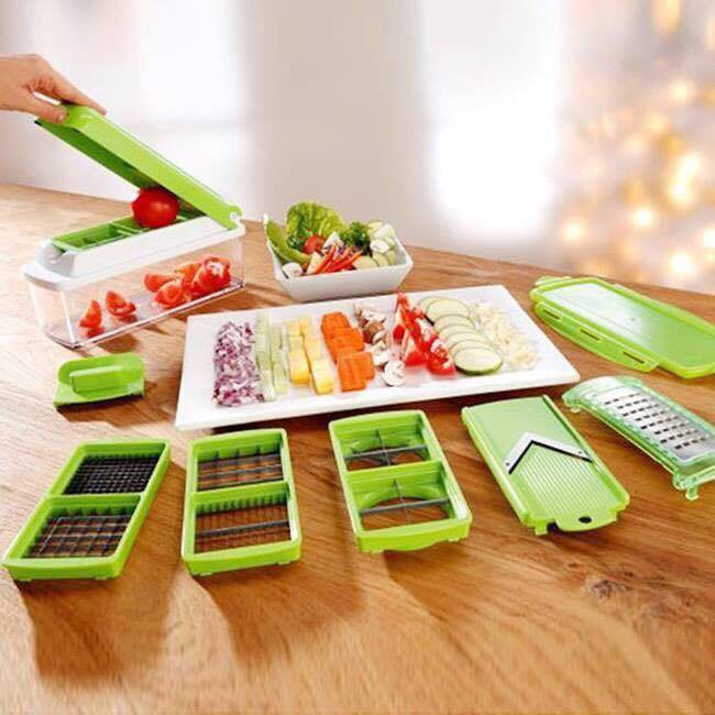 Bộ Dâp Rau Củ Qủa NICER DICER Với Nhiều Hình Dáng Khác Nhau,Hỗ Trợ Cắt Tỉa Một Cách Nhanh Chóng Và Đẹp Mắt