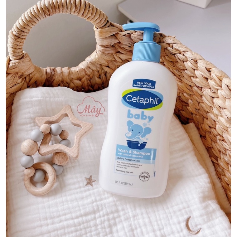 [Hàng Mỹ bay AIR]Bộ tắm gội và dưỡng ẩm Cetaphil dịu nhẹ cho bé từ sơ sinh