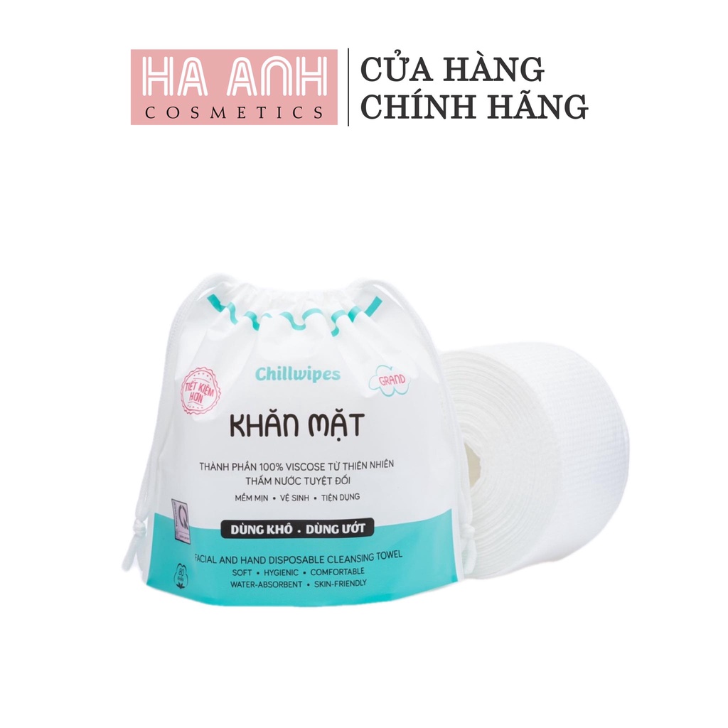 KHĂN LAU MẶT 1 LẦN CHILLWIPES LOẠI 80 MIẾNG