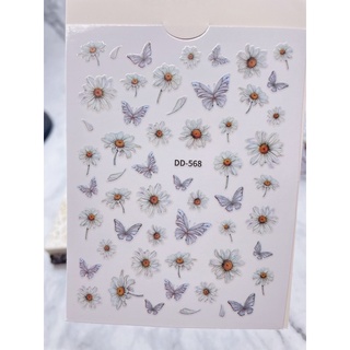 sticker 3d hoạt hình dán móng tay nail