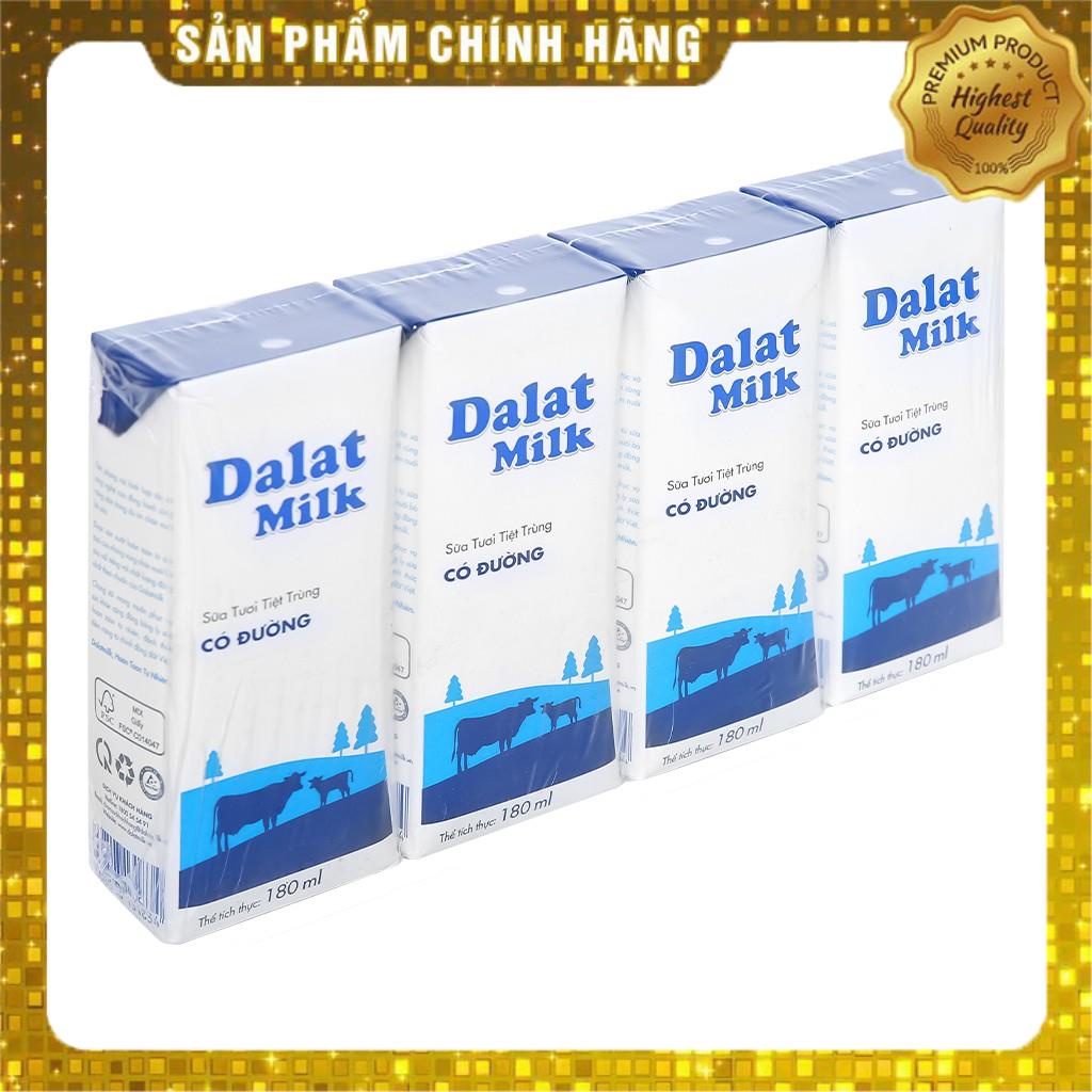 Sữa Dalat Milk 180ml ( vỉ 4h x 180ml)
