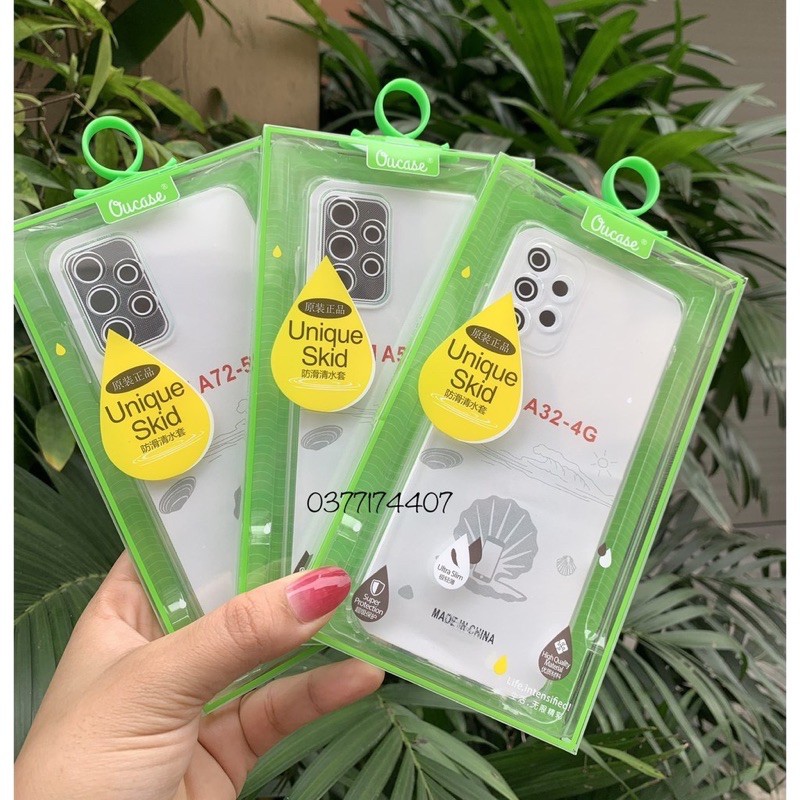Ốp lưng dẻo trong suốt dành cho Samsung A32 4G, A32 5G, A52, A72 Chính hãng Ou Case
